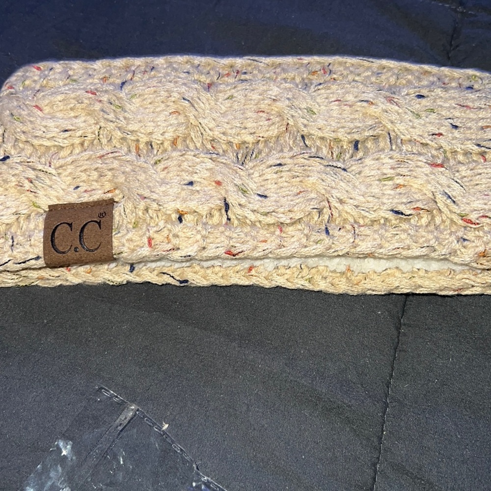 Brand new never worn ear muffin head wrap with fuzzy lining  on inside